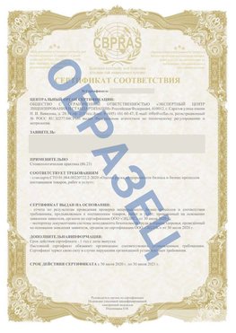 Образец Сертификат СТО 01.064.00220722.2-2020 Красноуральск Сертификат СТО 01.064.00220722.2-2020 