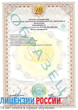 Образец сертификата соответствия (приложение) Красноуральск Сертификат OHSAS 18001