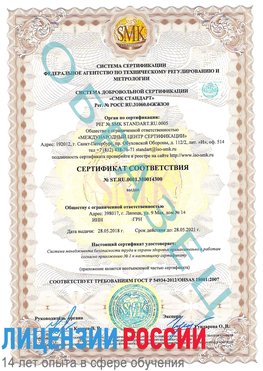 Образец сертификата соответствия Красноуральск Сертификат OHSAS 18001