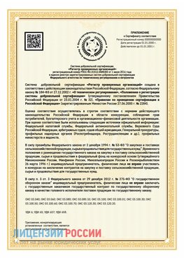 Приложение к сертификату для ИП Красноуральск Сертификат СТО 03.080.02033720.1-2020